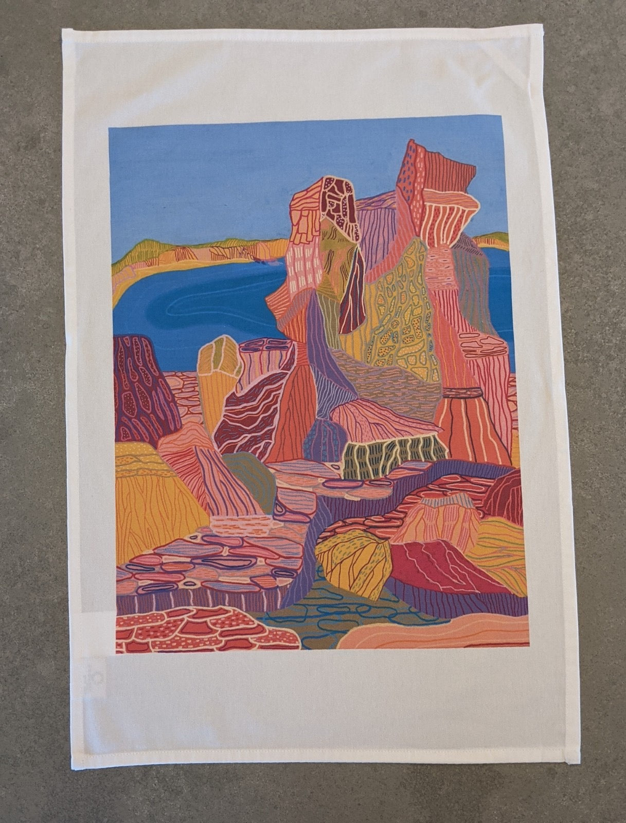 Inverloch Rocks Tea Towel Inverloch Rocks – Carly Meade Creative